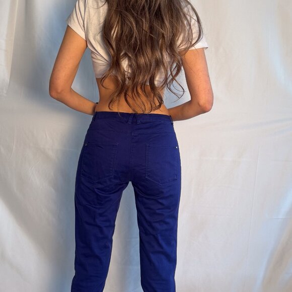 H&M Royal Blue Straight Leg Jeans US Size 6 [Great Condition] - Picture 3 of 3